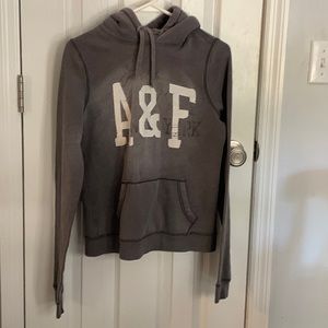 Ladies Distressed Abercrombie Hoodie size large. Fits like medium!